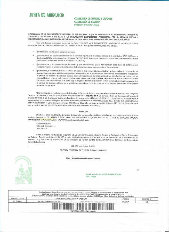 Villa Perla Blanca Sayalonga 외부 사진